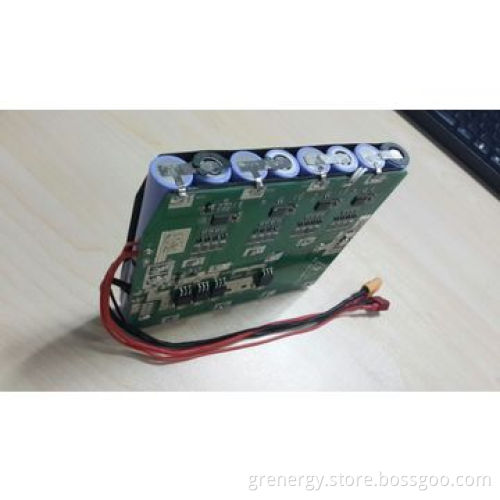 60V 2900mAh Li-ion battery pack for self-balancing unicycle, Samsung 18650 cell 16S1P with BMS